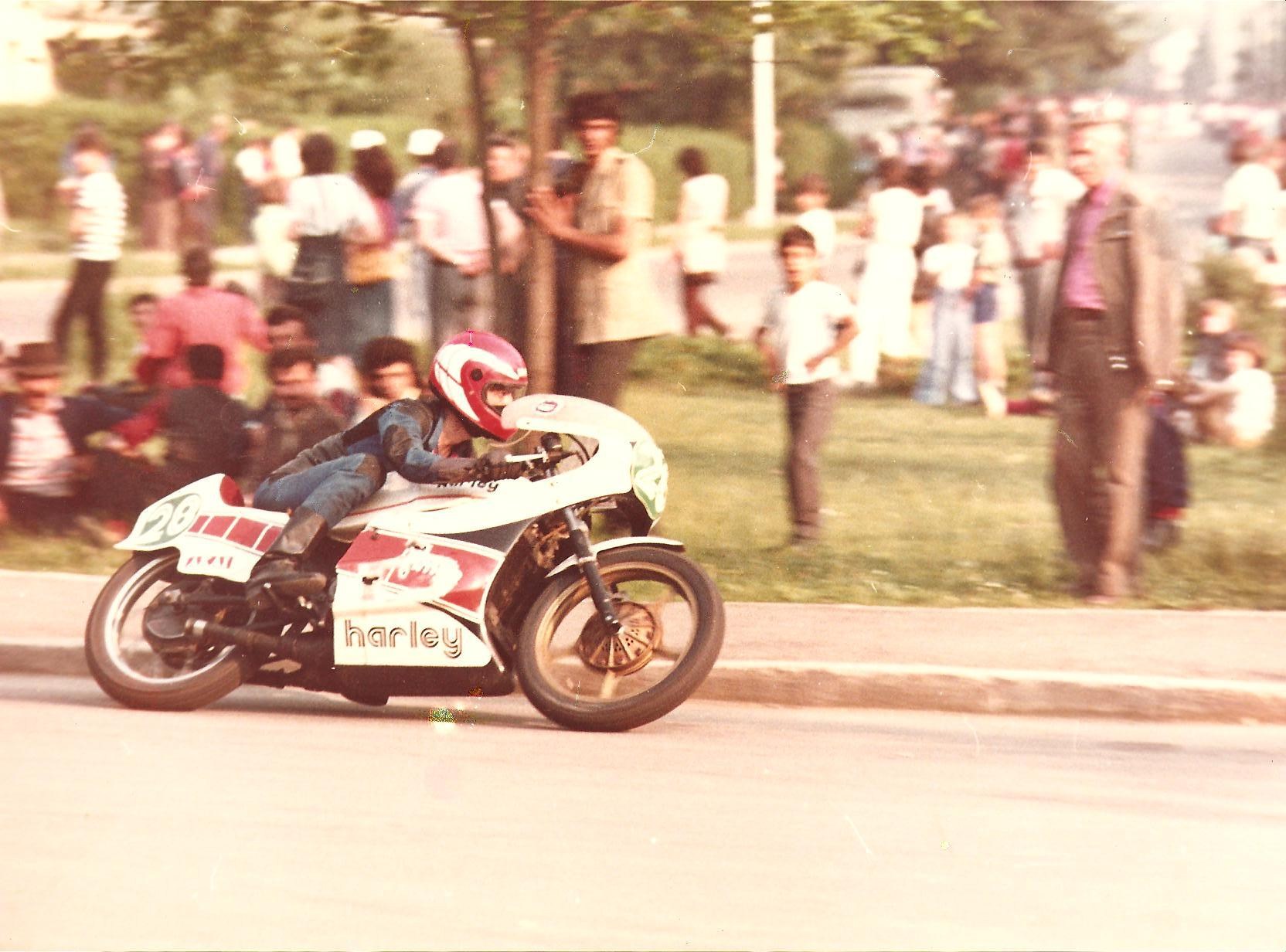 1984 - Reșița street circuit, 250cc - Harley-Davidson engine on Yamaha frame