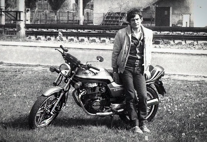 Prietenul meu Relu Olaru și motocicleta lui